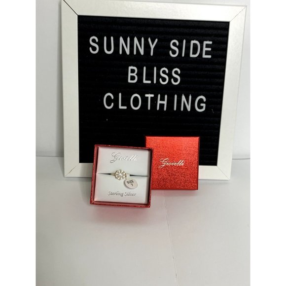 New Gioielli Sterling Silver Circle Ring Size 7 - Picture 2 of 7